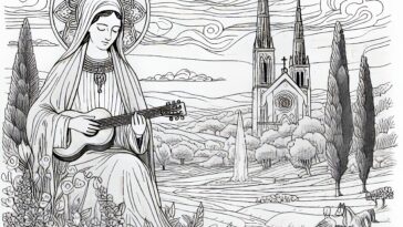 Imelda Lambertini: A Saintly Coloring Adventure for Kids