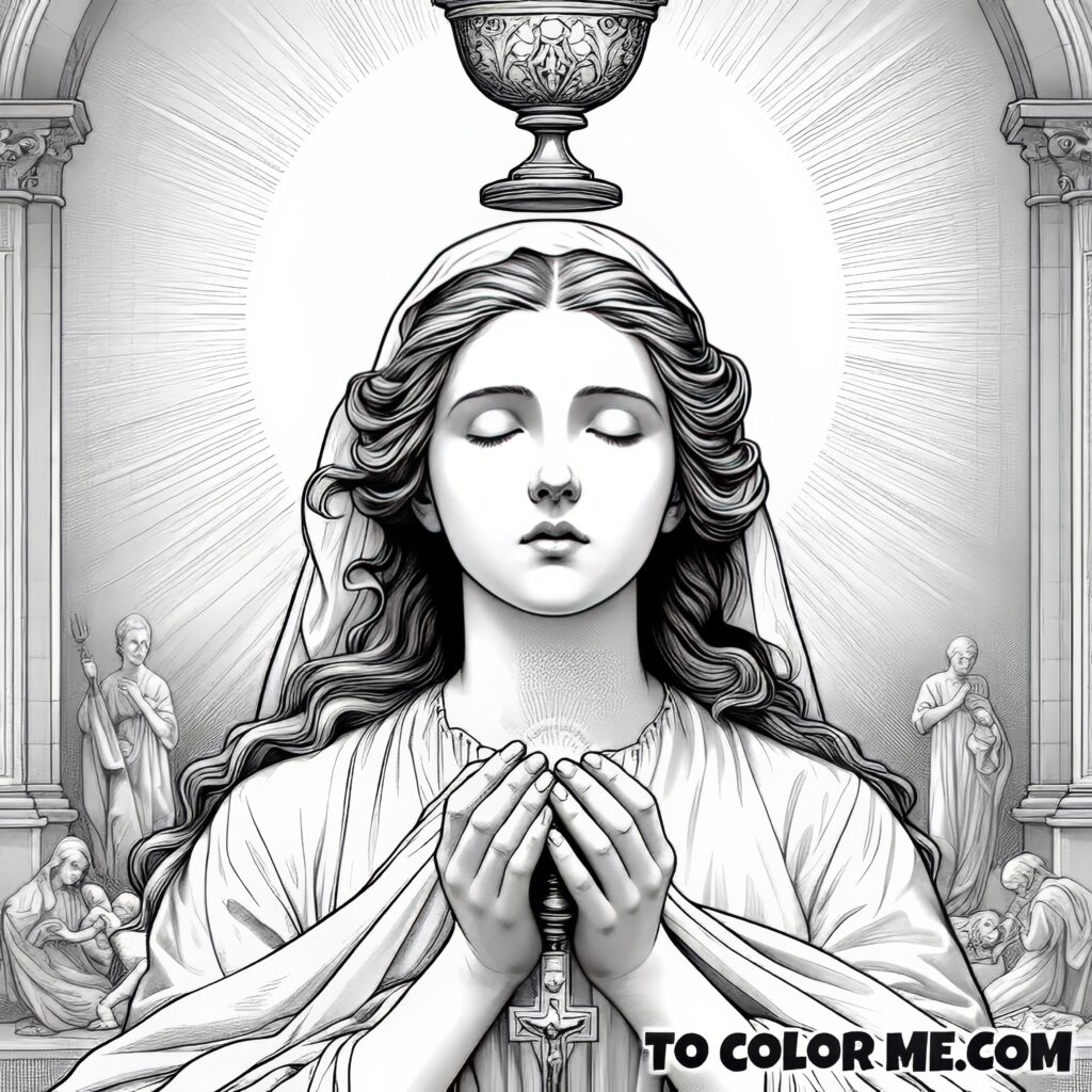 Heavenly Grace: Blessed Imelda Lambertini’s Coloring Journey