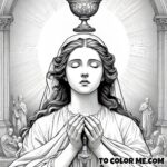 Heavenly Grace: Blessed Imelda Lambertini’s Coloring Journey