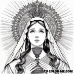 Holy Moments: Blessed Imelda Lambertini’s Coloring Page