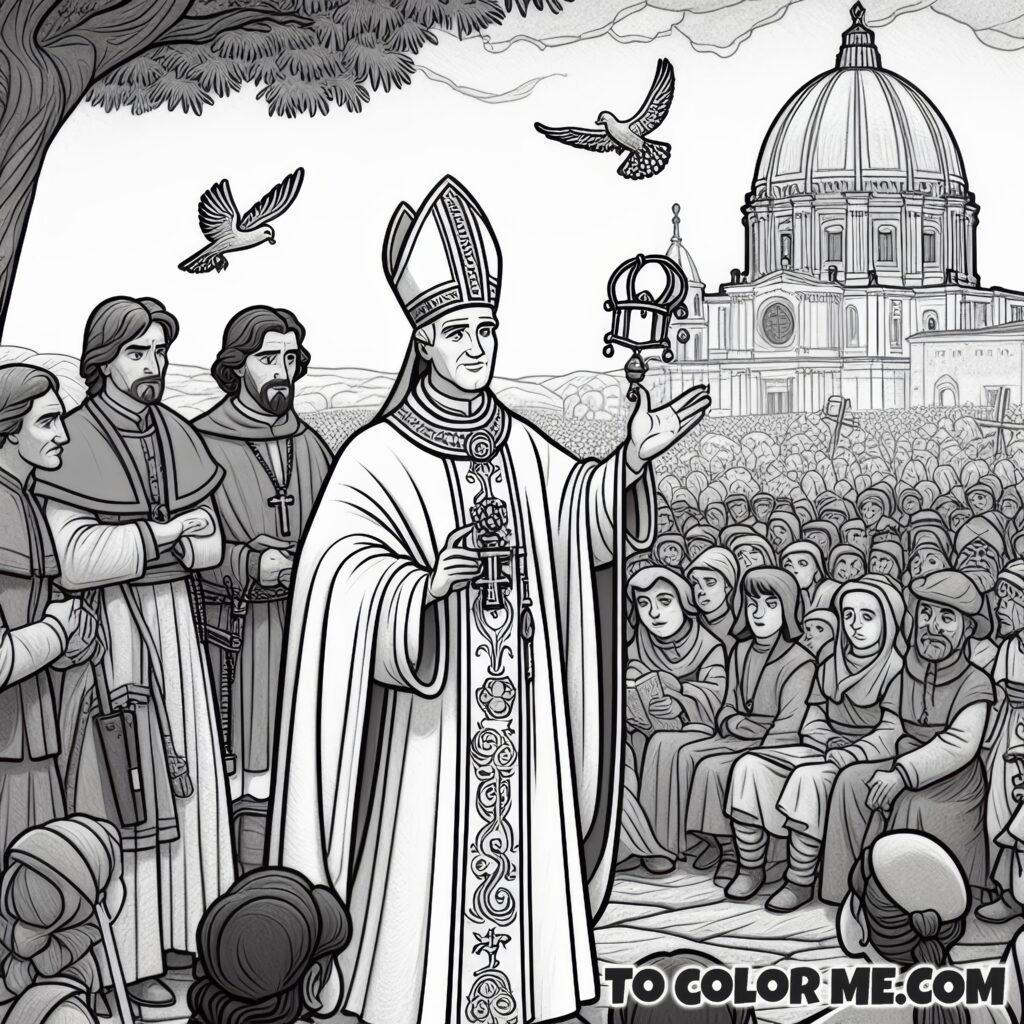 Historical Approval of Fatima Apparitions: A Coloring Page