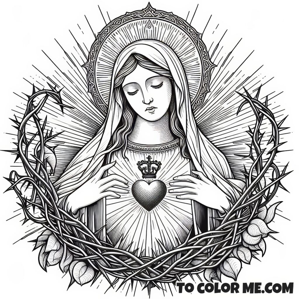 The Thorns of Love: Coloring Mary’s Immaculate Heart from Fatima