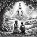 Radiant Mary and the Three Seers: A Fatima Coloring Experience