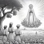 Coloring the Heavenly Messenger: Our Lady’s First Appearance