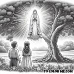 The Miracle of Fatima Begins: Coloring the First Apparition
