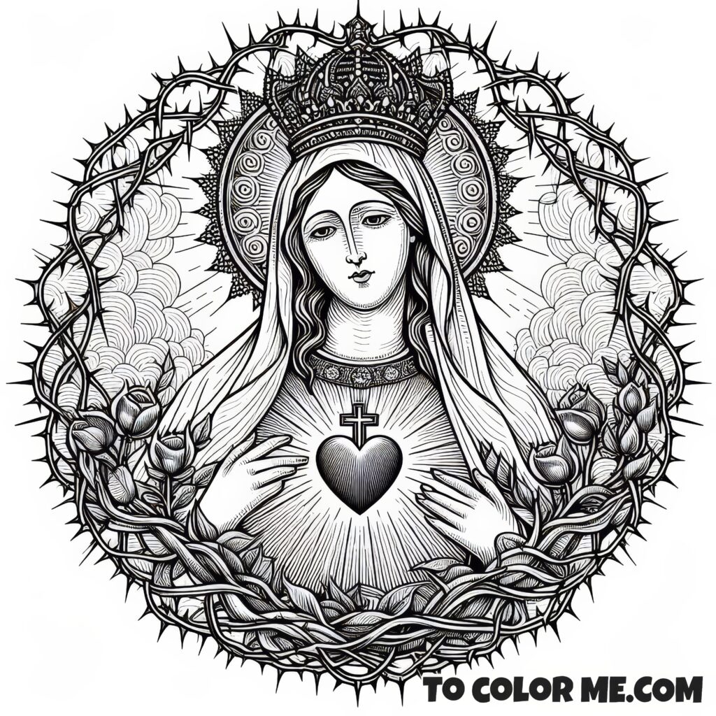 Coloring the Heart of Fatima: Mary’s Immaculate Love