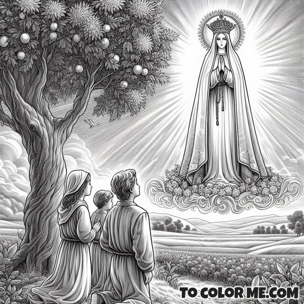 The Dawn of Fatima’s Mystery: Coloring the Apparition Scene