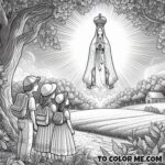 The Fatima Seers’ First Vision: A Coloring Page of Hope