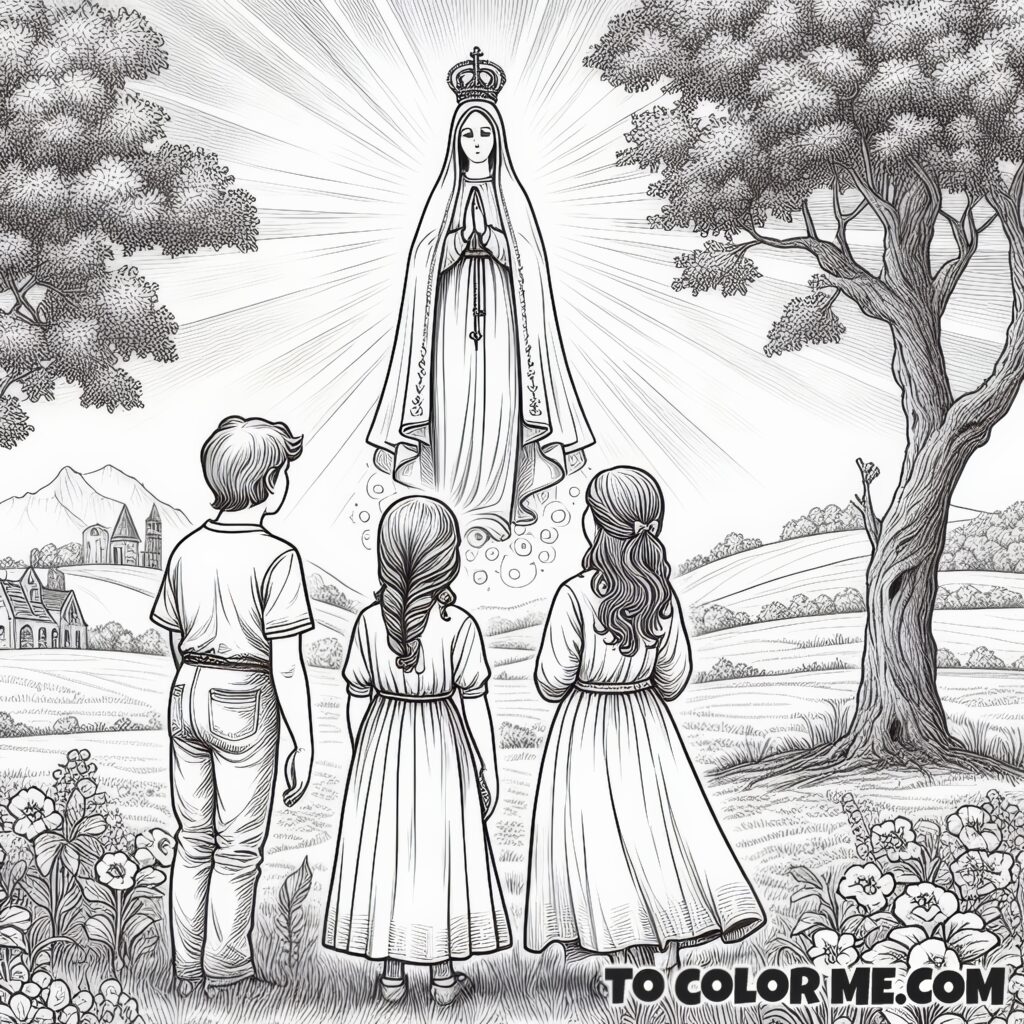 Coloring the Queen of Peace: The First Fatima Apparition