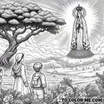 The Sacred Encounter: Coloring the First Vision of Fatima