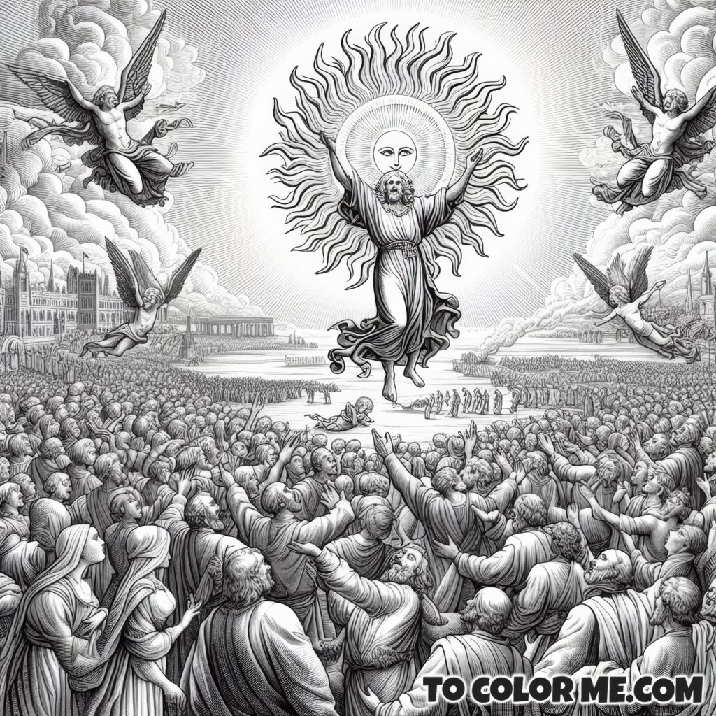 Fatima’s Solar Miracle: A Scene to Color and Remember