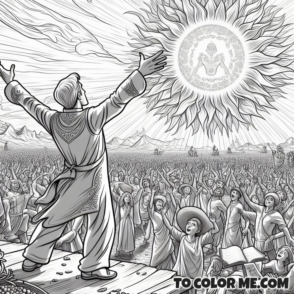 Heavenly Choreography: Coloring the Miracle of Fatima