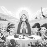 Rosary Reflections: A Coloring Page of Fatima’s Faith