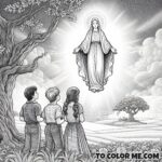 Luminous Mary Appears to Children: Fatima’s First Marvel in Color