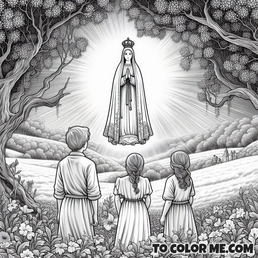 A Divine Meeting in Color: Fatima’s First Apparition Scene
