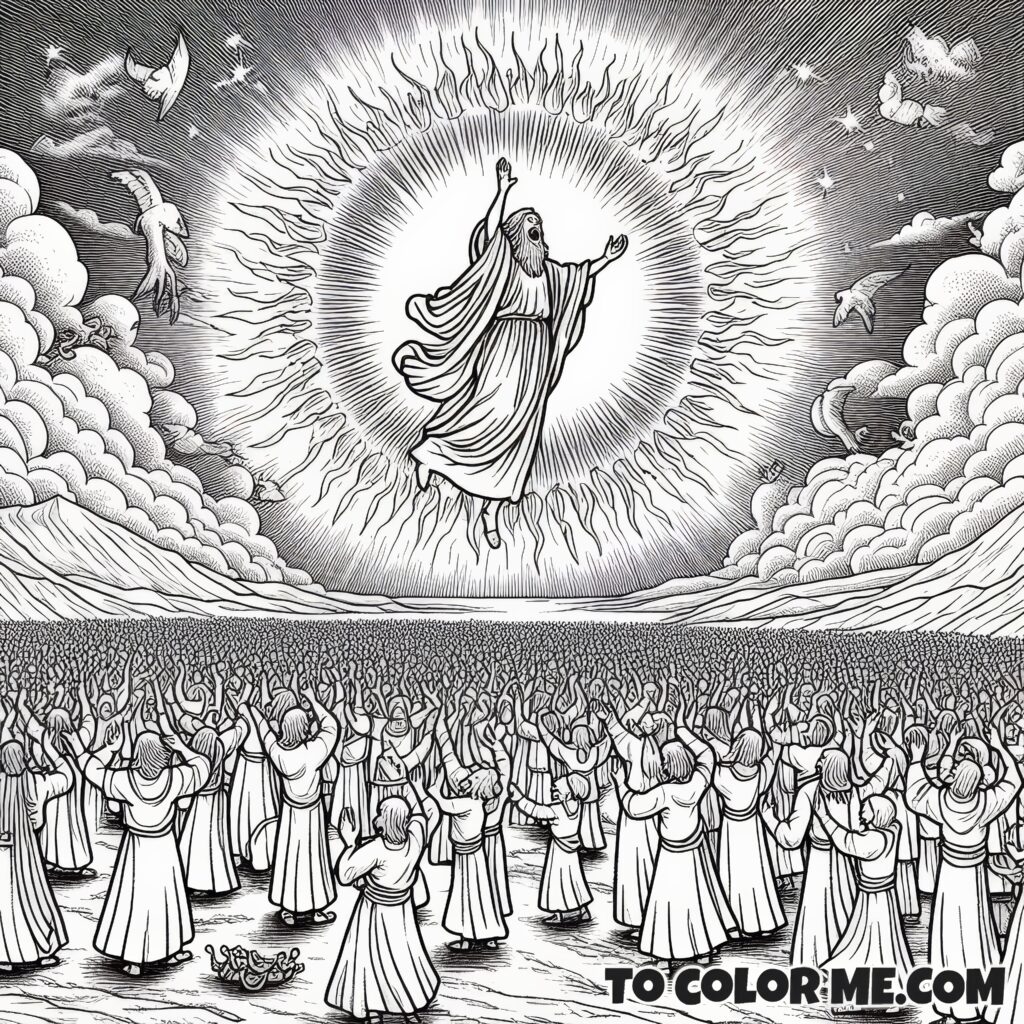 The Celestial Dance: A Coloring Tribute to Fatima’s Miracle