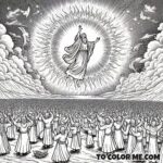 The Celestial Dance: A Coloring Tribute to Fatima’s Miracle