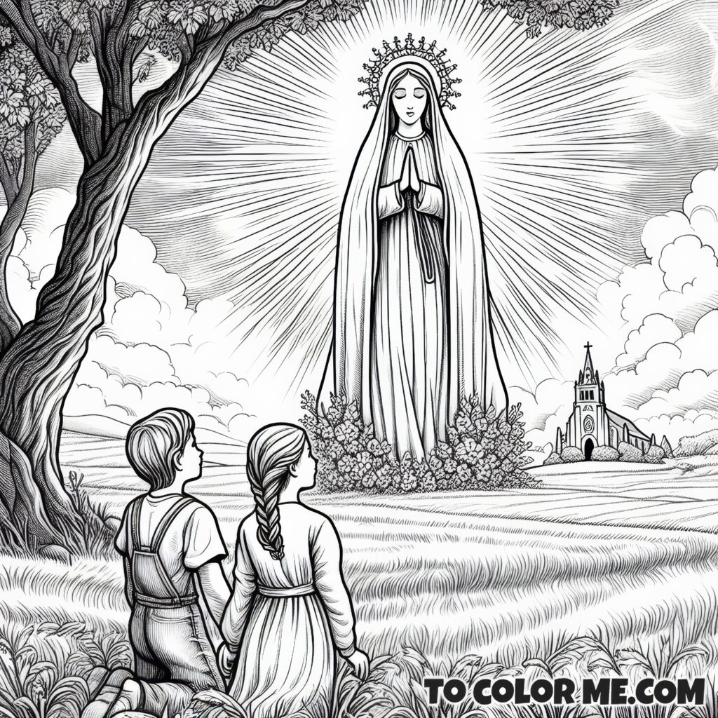 The Children Witness Mary’s Glory: A Fatima Coloring Story