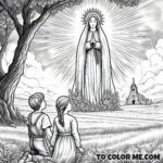 The Children Witness Mary’s Glory: A Fatima Coloring Story