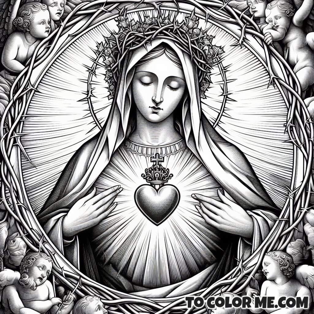 The Revealed Heart: Coloring the Immaculate Vision of Fatima