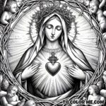 The Revealed Heart: Coloring the Immaculate Vision of Fatima