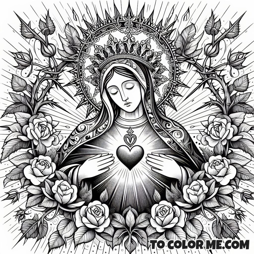 Fatima’s Heart of Devotion: Coloring Mary’s Immaculate Suffering