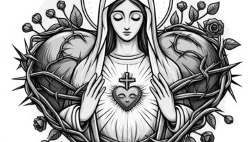 Fatima’s Pledge to the Immaculate Heart: A Coloring Page of Mary’s Promise