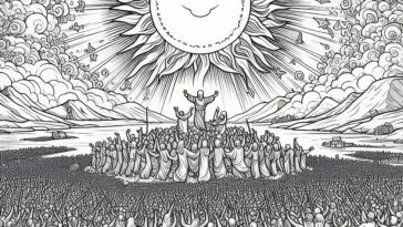 Fatima’s Solar Phenomenon: A Coloring Page of the Sun’s Dance