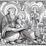 Saint Angelus of Jerusalem: A Coloring Journey Through His Life