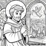 Saint Angelus’ Mission: A Coloring Book of Conversion and Miracle