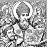Saint Angelus of Jerusalem: Color His Story of Faith and Forgiveness