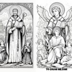 Color the Path of Saint Angelus: From Jerusalem to Sainthood