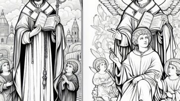 Color the Path of Saint Angelus: From Jerusalem to Sainthood