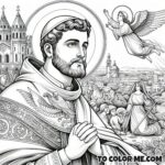 Saint Angelus: Coloring Pages of Devotion