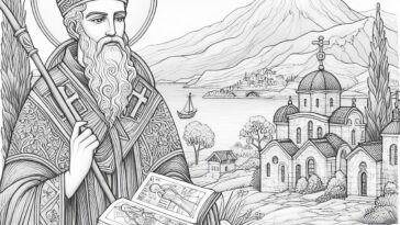 The Legacy of Saint Athanasius Illustrated Coloring Page