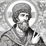 Saint Athanasius: Theological Hero Coloring Craft