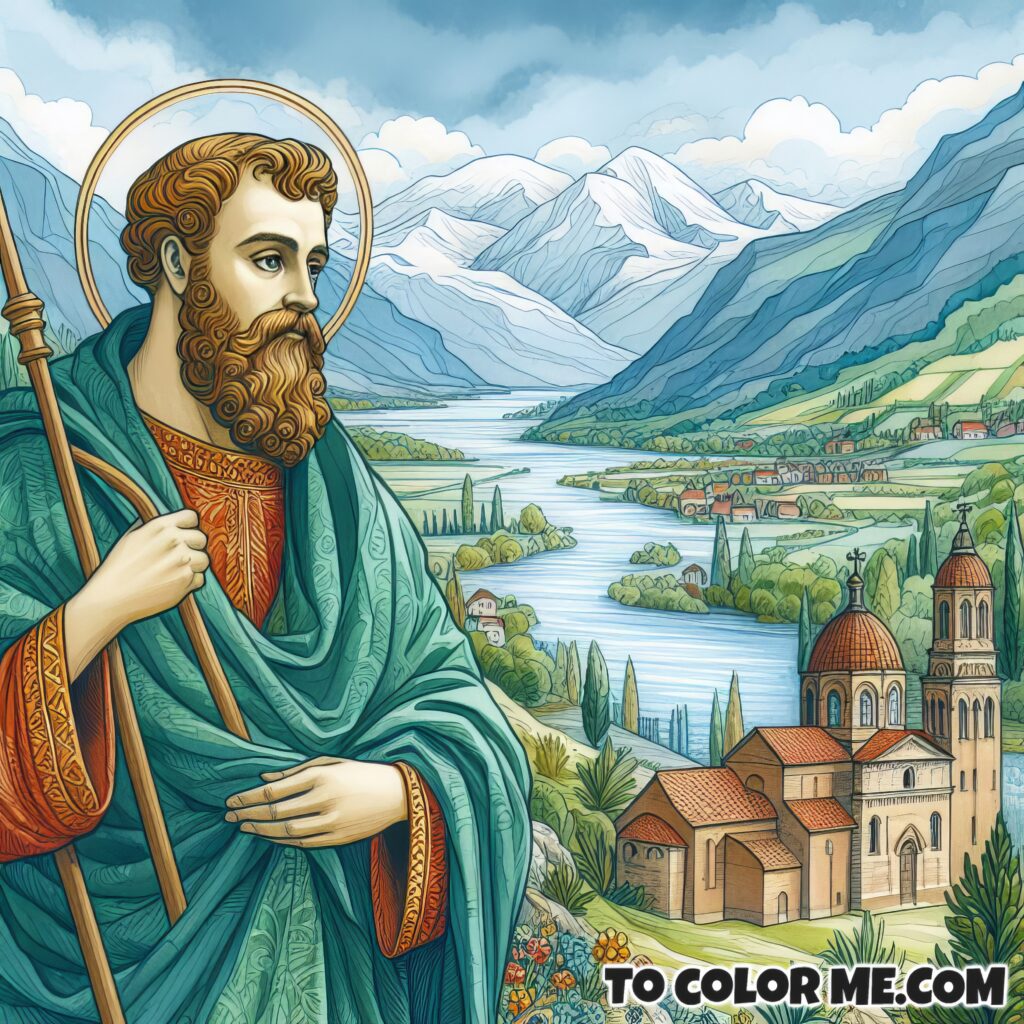 Saint Athanasius: The Defender of Orthodoxy Coloring Page