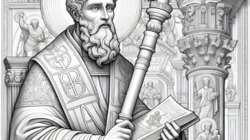 Saint Athanasius: The Voice of Truth Coloring Activity