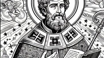 Saint Athanasius: The Saint of Alexandria Coloring Portrait