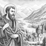 Saint Athanasius: The Defender of Orthodoxy Coloring Page