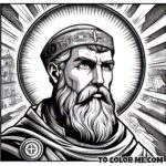 The Pillar of Faith: Saint Athanasius Printable Coloring Page