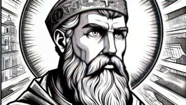 The Pillar of Faith: Saint Athanasius Printable Coloring Page