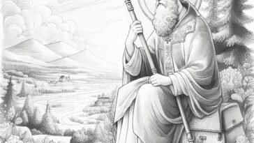 Saint Athanasius: The Bishop of Alexandria Coloring Book Page