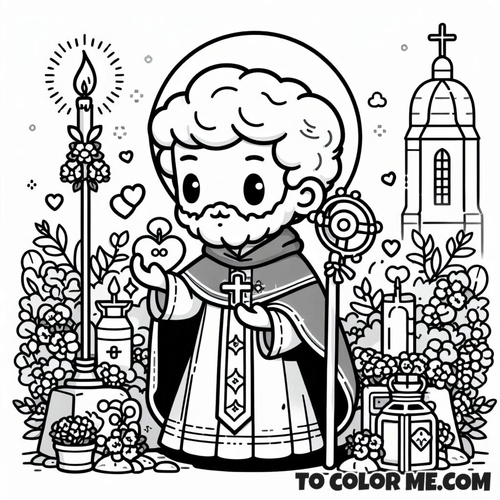 Fidelis of Sigmaringen: A Coloring Page of Faith and Fortitude