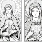 Saint Flavia Domitilla Coloring Page: Faith and Nobility in Ancient Rome