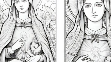 Saint Flavia Domitilla Coloring Page: Faith and Nobility in Ancient Rome