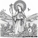 Martyrdom and Grace: Printable Saint Flavia Domitilla Artwork