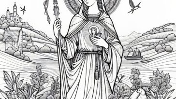 Martyrdom and Grace: Printable Saint Flavia Domitilla Artwork