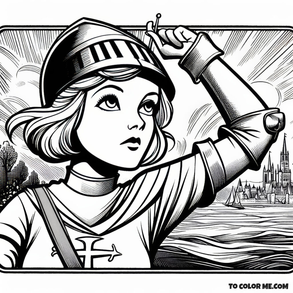 Saint Joan of Arc: Patroness in Color - Celebrate her legacy with vibrant hues