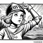 Saint Joan of Arc: Patroness in Color - Celebrate her legacy with vibrant hues